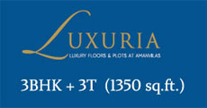 3bhk flats in luxuria floors